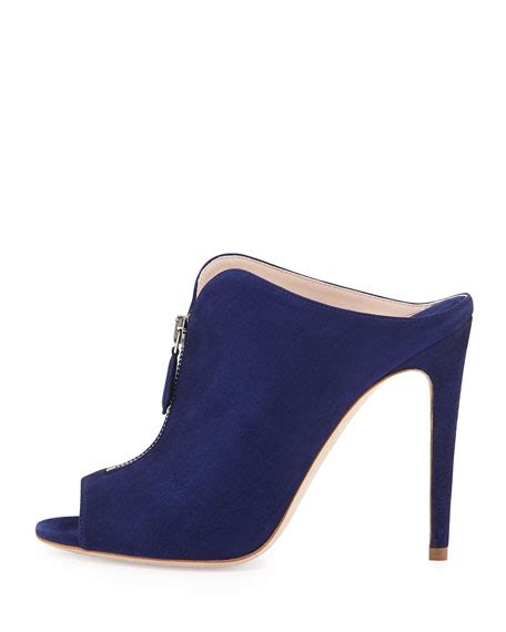 miu miu high heel zip front mule|Women's pumps shoes .